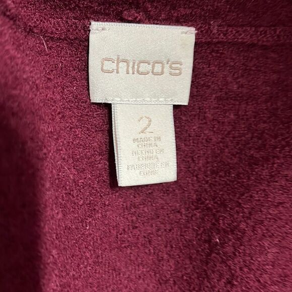Chico’s Wool Zip Sweater Medium - Picture 2 of 7